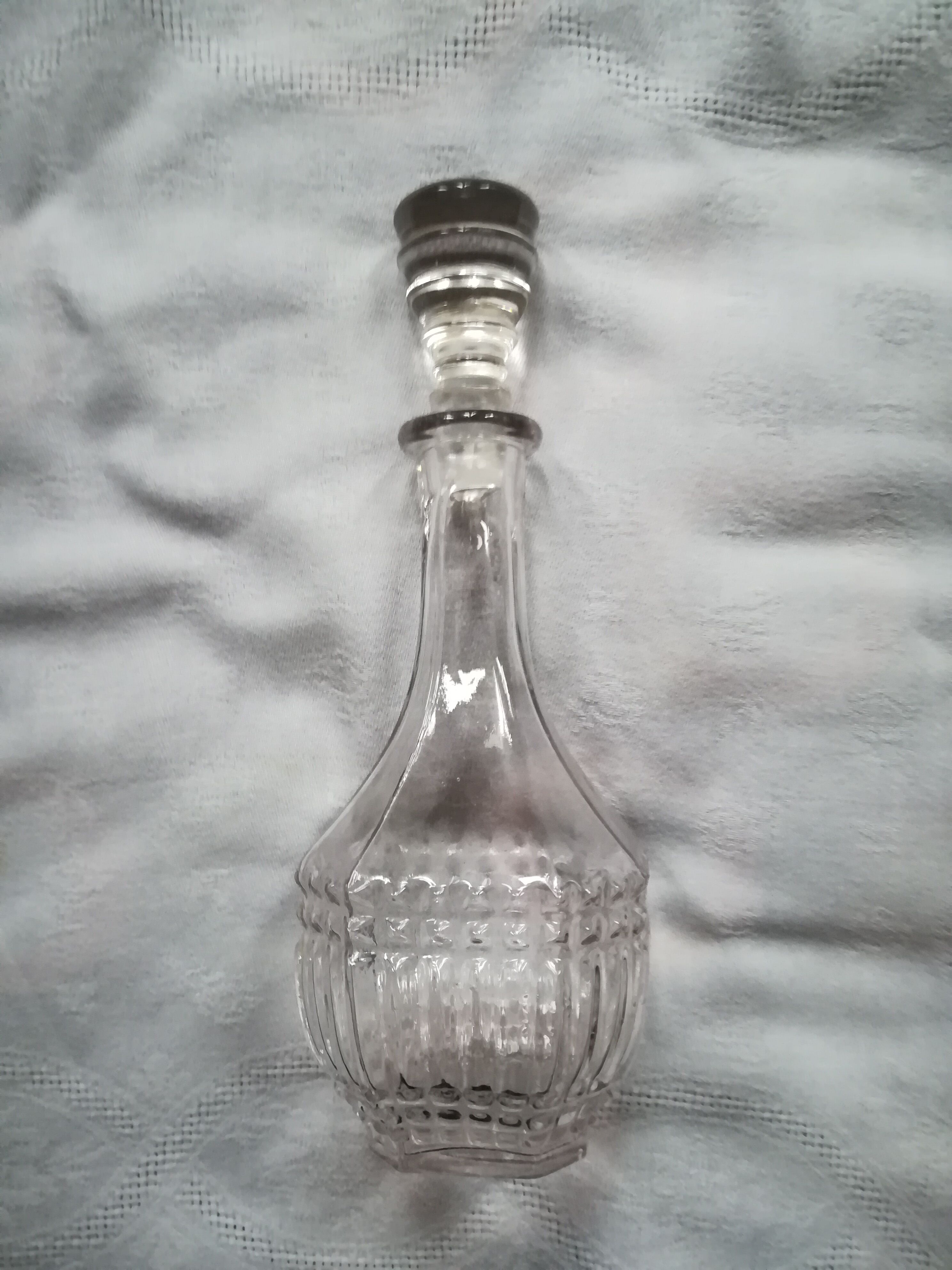 Set of four glass carafes