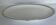 Oval white porcelain dish