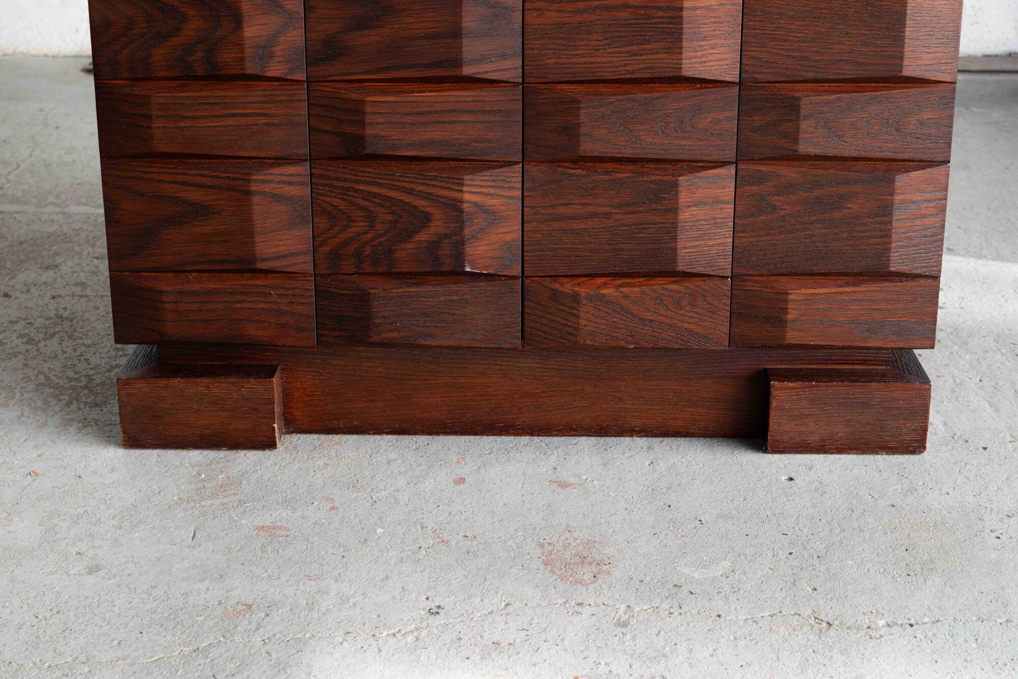 Brutalist bar cabinet