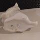 small ceramic fox terrier dog Sargemines 1930/1940