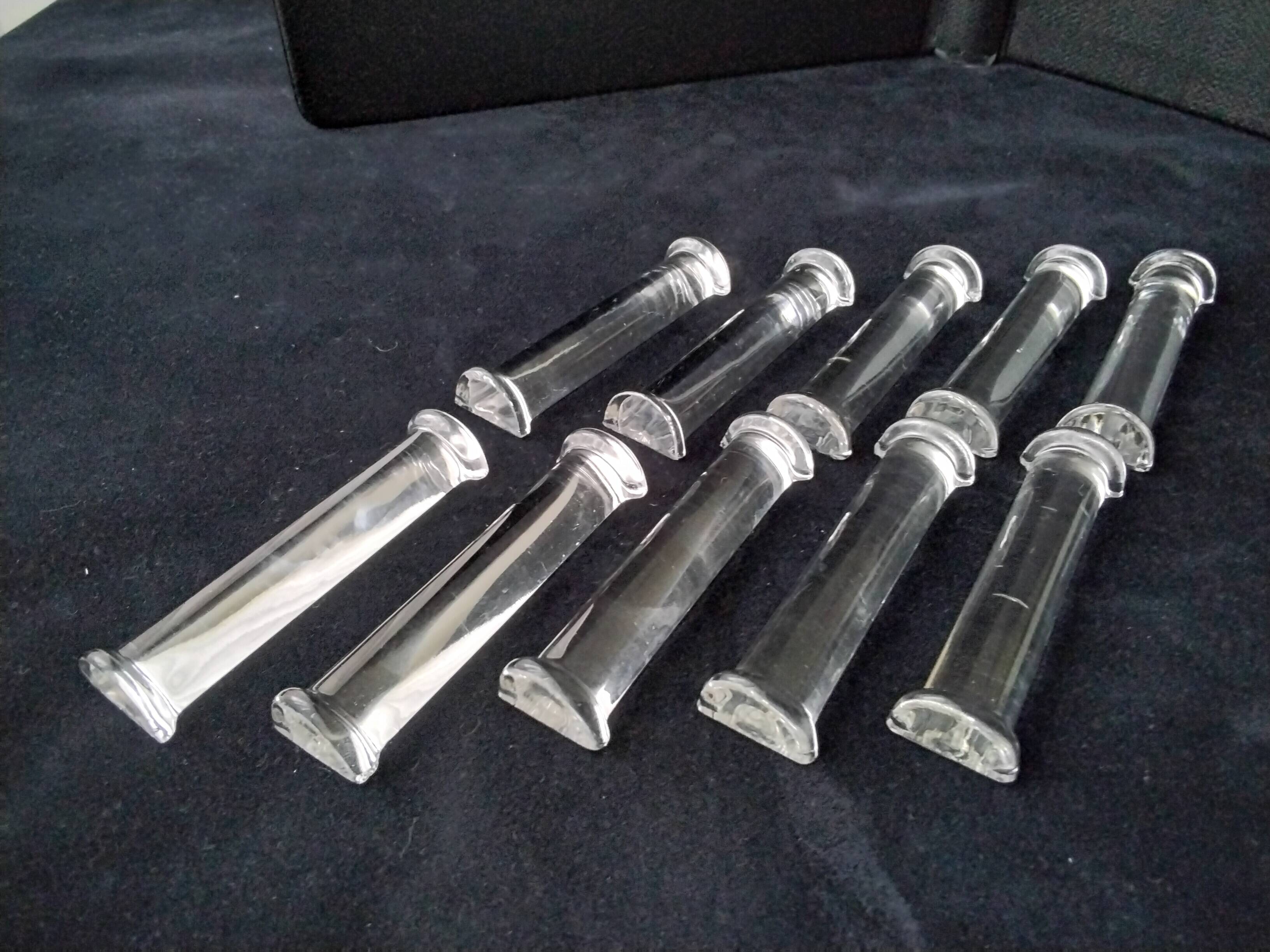 10 Hungarian crystal knife holders