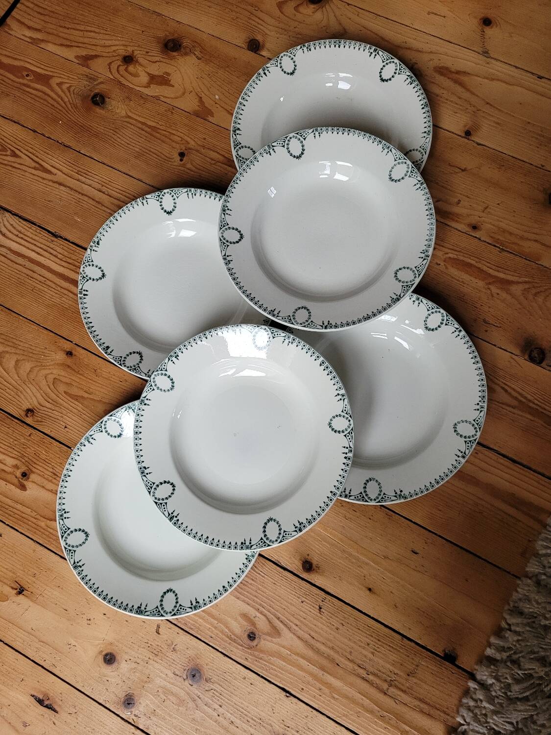 Set 6 soup plates and 6 flat plates n°418 ceranord