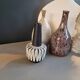 Austrian vase from the 50s-60s with raffia weaving.