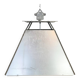 Large Silver Industrial Factory Pebdant Lamp, 1970s