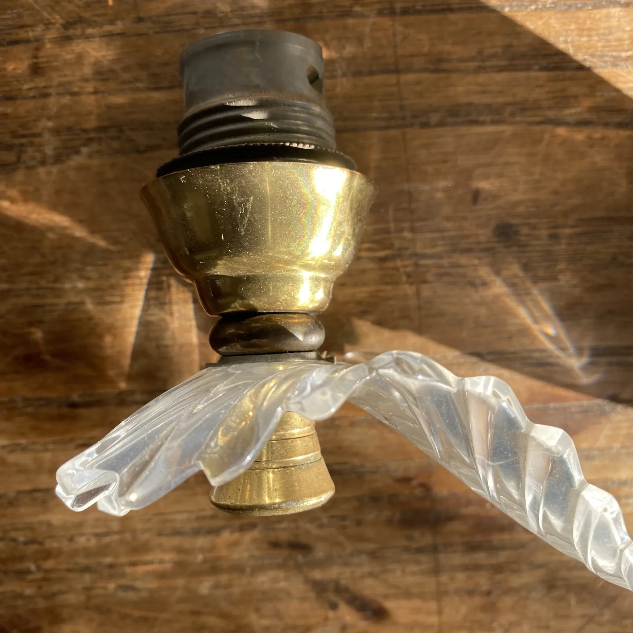 Vintage plexiglass wall lights in Hollywood Regency style from the 1960s.