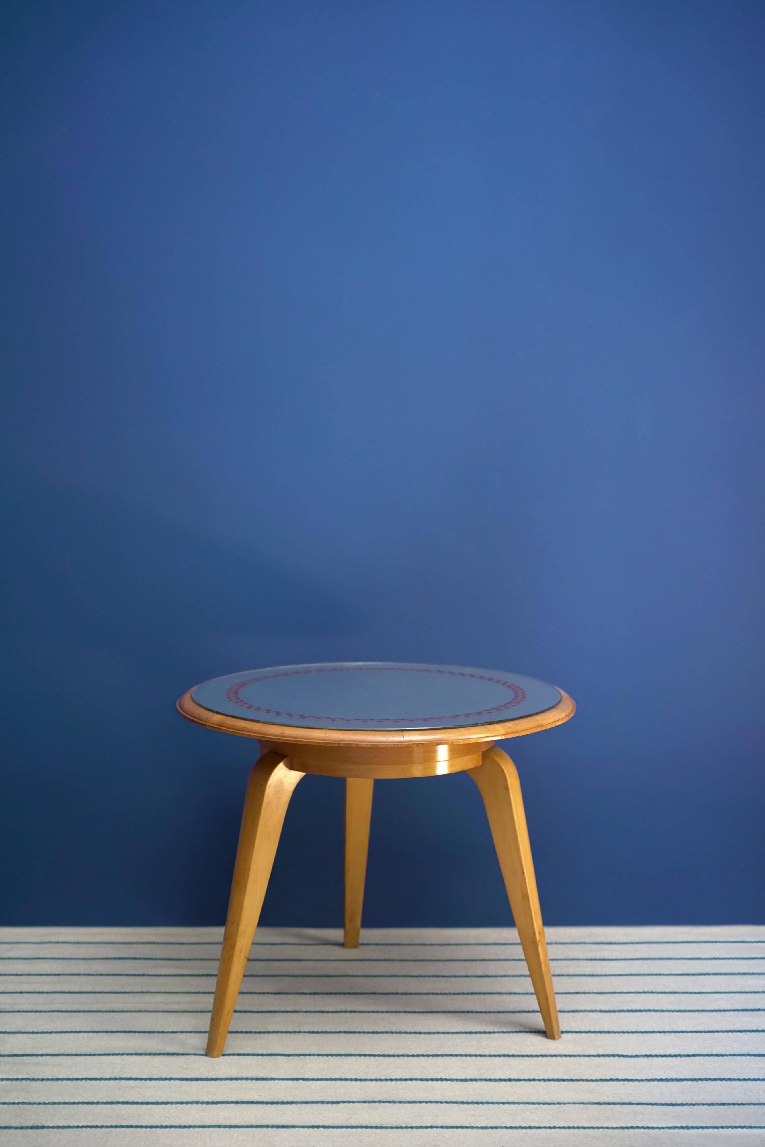 Maison Jansen Table by Gueridon with Mirror