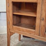 Old glass sideboard on legs