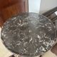 Rare Somno with drawer, Empire period Cuban mahogany and superb grooved marble.