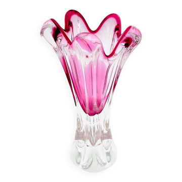 Sculptural vase 'Star' - Josef Hospodka for Chřibská Glassworks - Bohemia