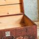 Painted wooden chest