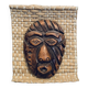 Masque cuba Tainos en terre cuite 13cm cubain ancien vintage sur tissage