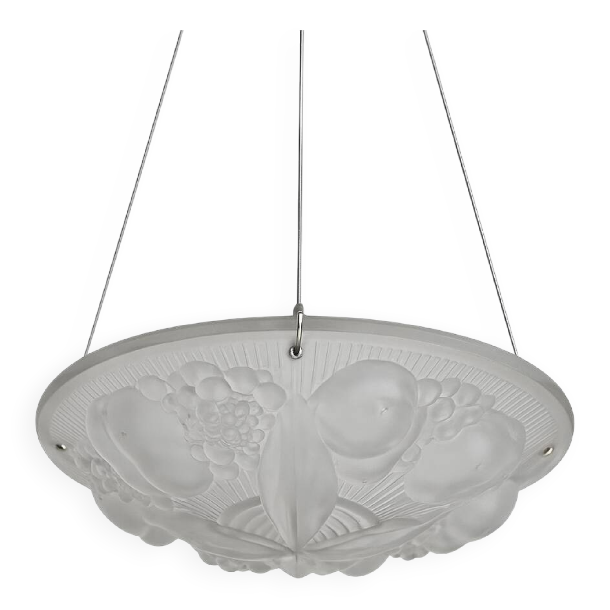 Art Deco pendant lamp by Muller Frères Lunéville – 1930s