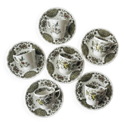 6 tasses à thé et soucoupes Ridgway Staffordshire Windsor