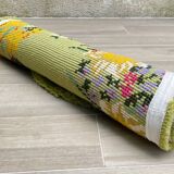 Oval rug from the 70s in pure wool 144x88cm