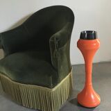 Green velvet toad chair
