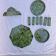 Vintage green glazed ceramic table set – Signature JG or