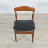 Mid-century teak dining chairs, 1960s, set of 4