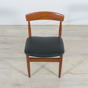 Mid-century teak dining chairs, 1960s, set of 4