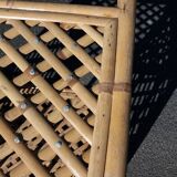 Square pot cover in bamboo