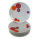 8 dessert plates Seltmann Weiden West Germany 70s