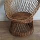 Pair of 70s rattan armchairs
