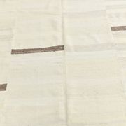 Grand tapis kilim crème et marron, 255 x 313 cm