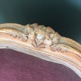 Set of 2 armchairs and 1 bench Louis XV-style