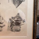 Old Engraving Nose Nasal Cavity NICOLAS HENRI Jacob Bourgery Medical Anatomy