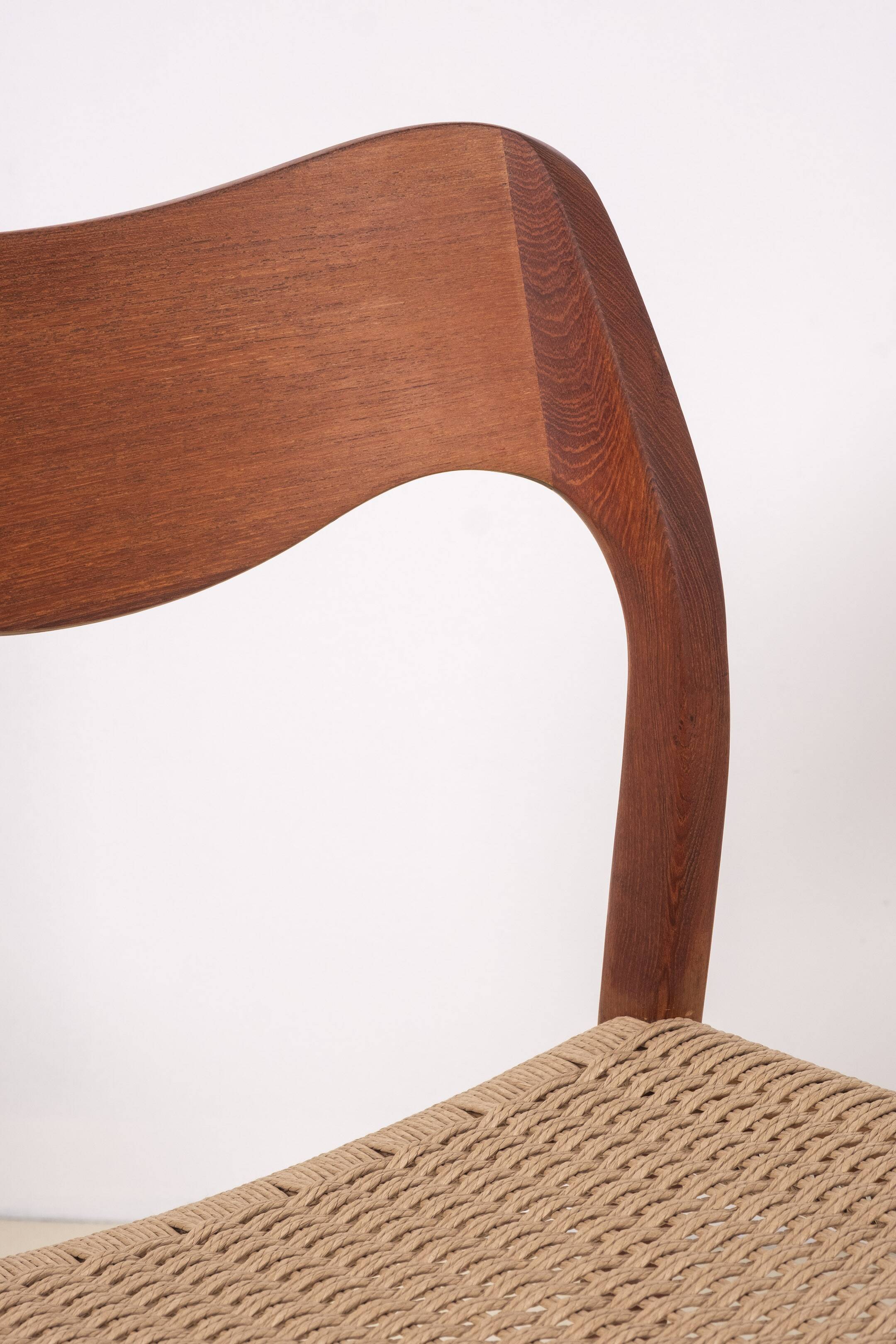 6x Niels Møller Model 71 teak, 1960s, Denmark