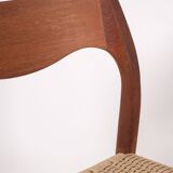 6x Niels Møller Model 71 teak, 1960s, Denmark