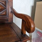 Wooden storage bench