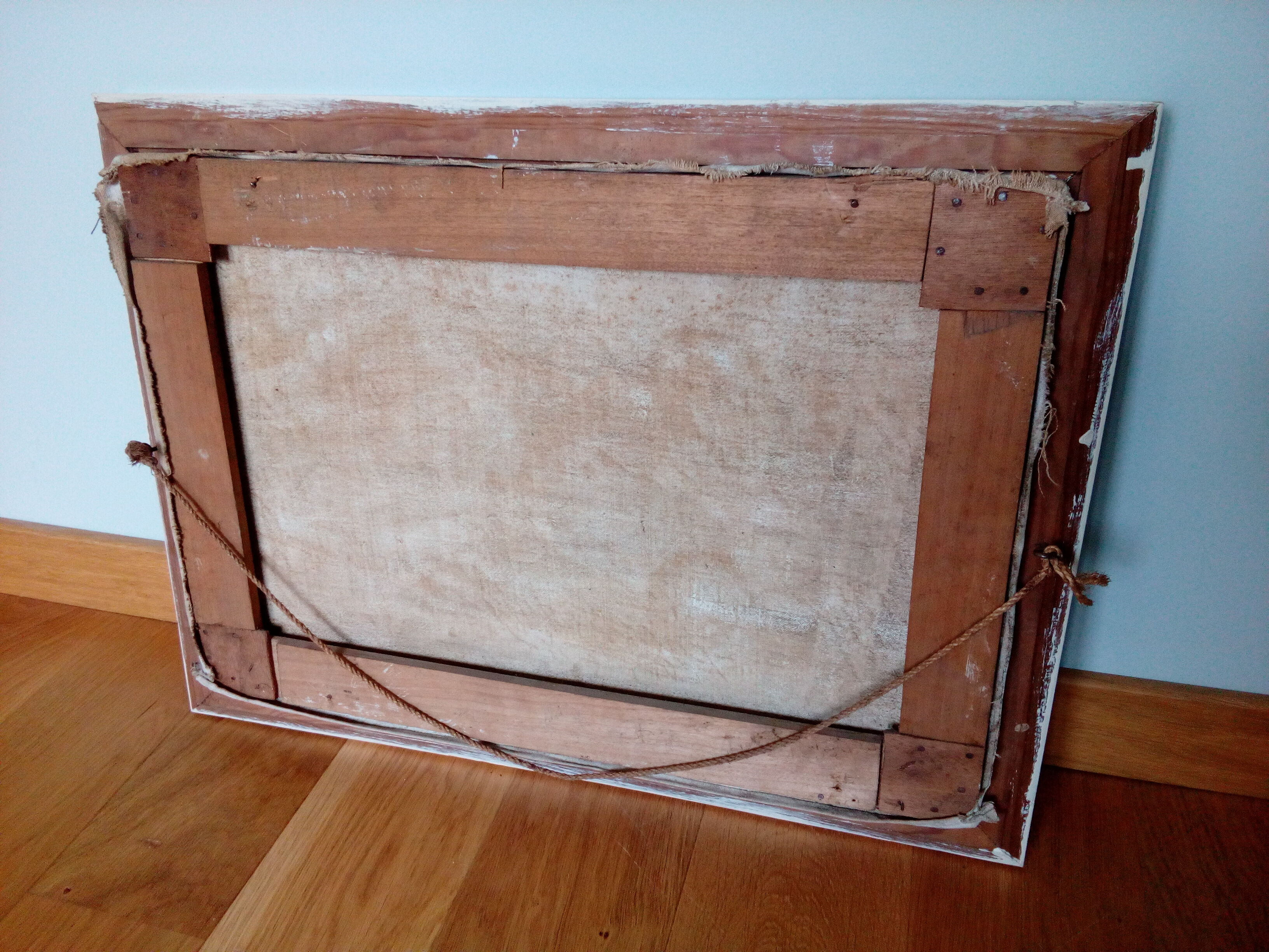 Table bouquet of flowers oil on canvas signed Eustache