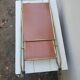 Vintage folding rolling service in Formica and brass plated