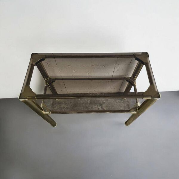 Table console vintage « dorée » / table d’appoint / étagère
