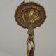 Large Antique French Art Nouveau Acanthus 6-Light Bronze Cage Candlestick
