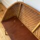 Banc en rotin enfant vintage