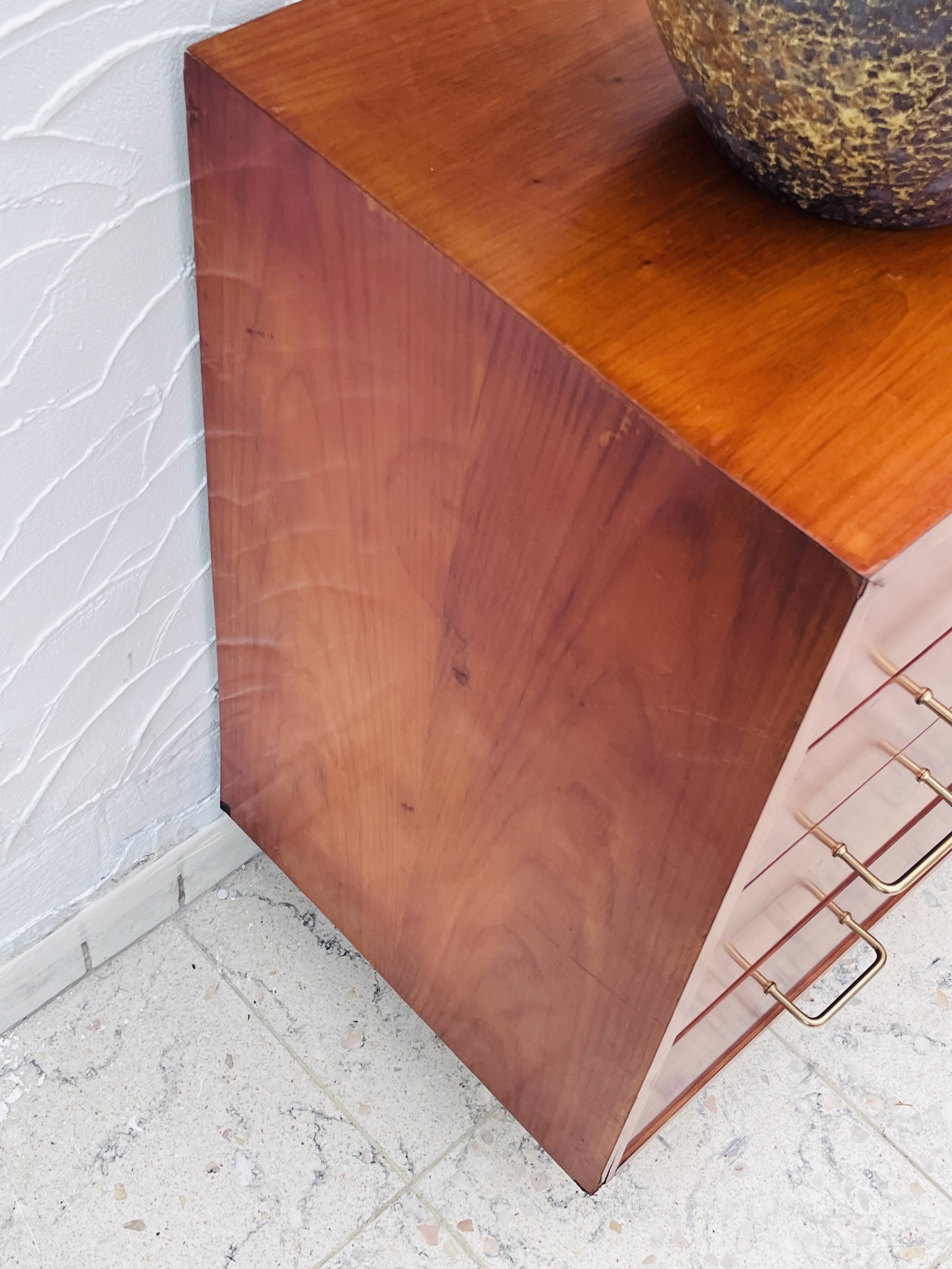 Teak chest of drawers