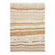 Tapis turc Oushak fait main en laine et coton orange des années 1970 137x194