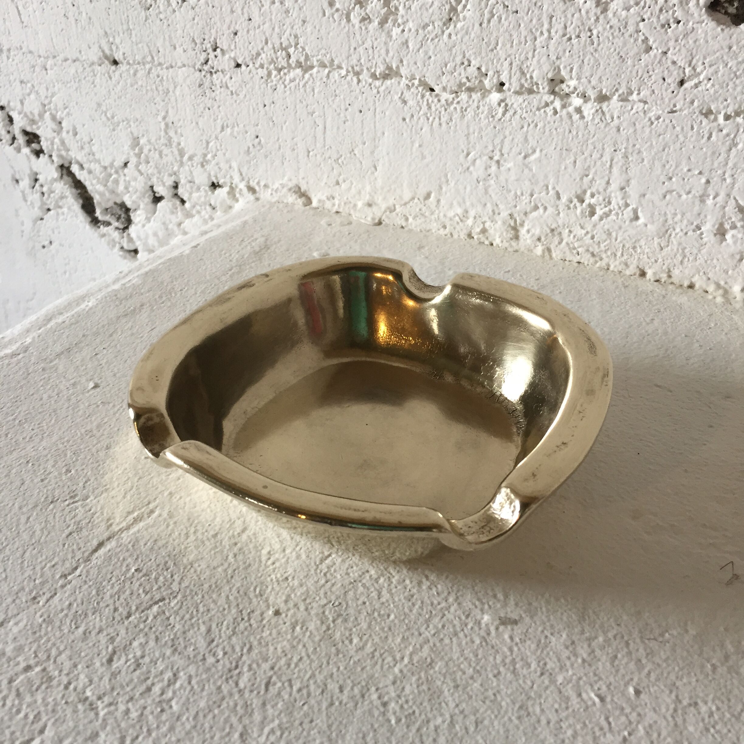 Vintage brass ashtray