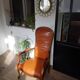 Fauteuil Voltaire en cuir