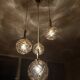 Large Mid Century  Bubble Glass Pendant Light