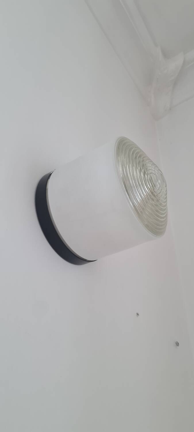 Art deco holophane wall light