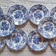 10 assiettes creuses, terre de fer, Italie