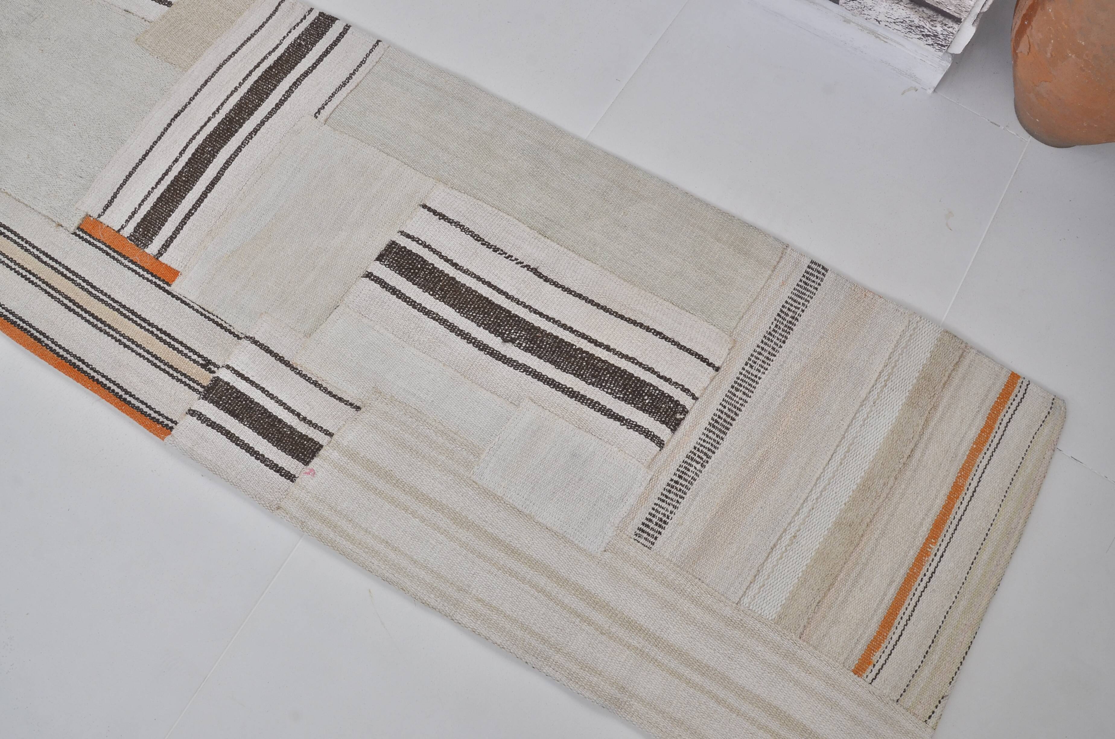 Oushak Vintage STRİPE Hemp Runner sku 3815