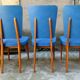 Lot de 5 chaises scandinave année 50/60