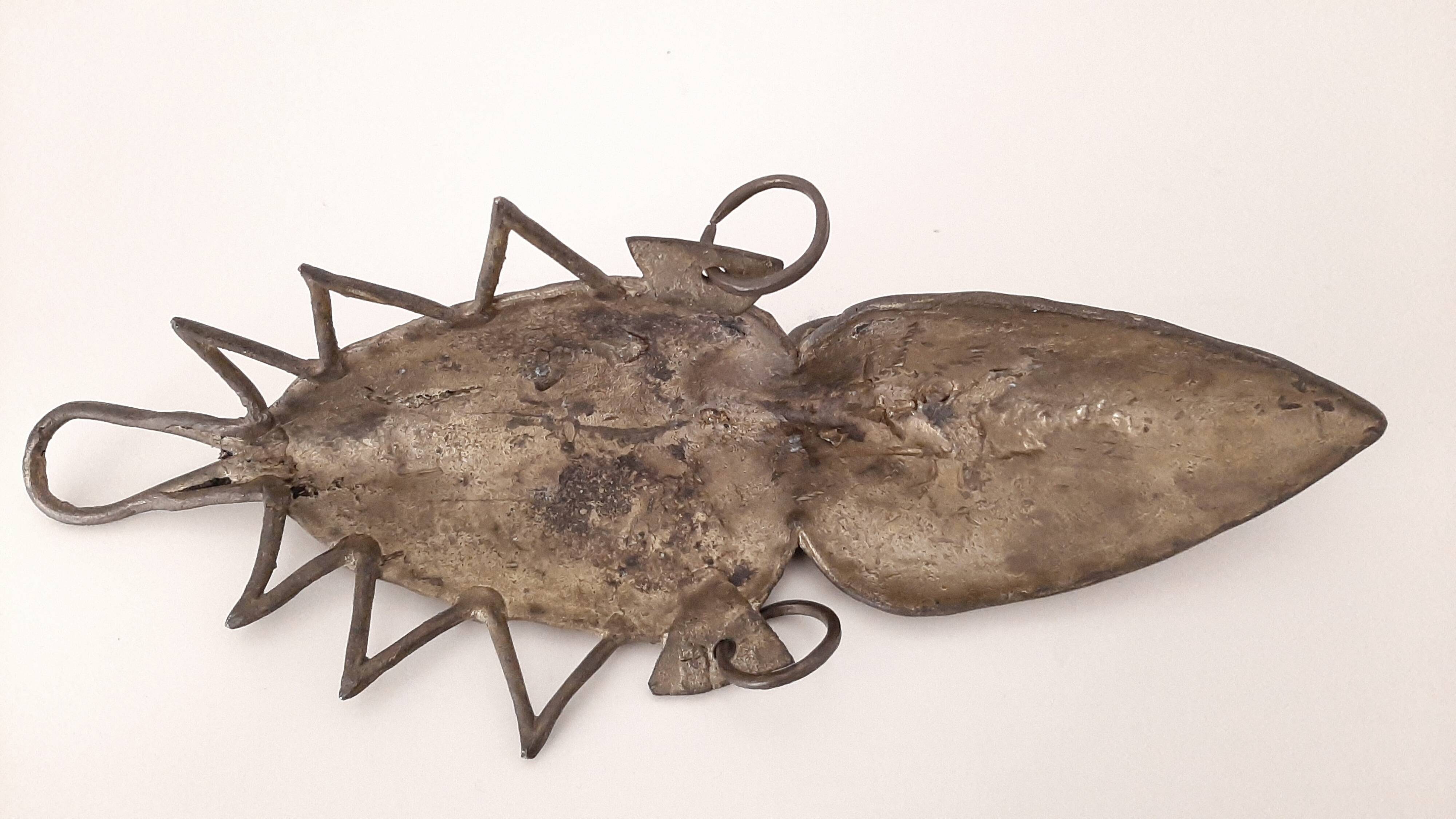 bronze mask, African art H33.5cm