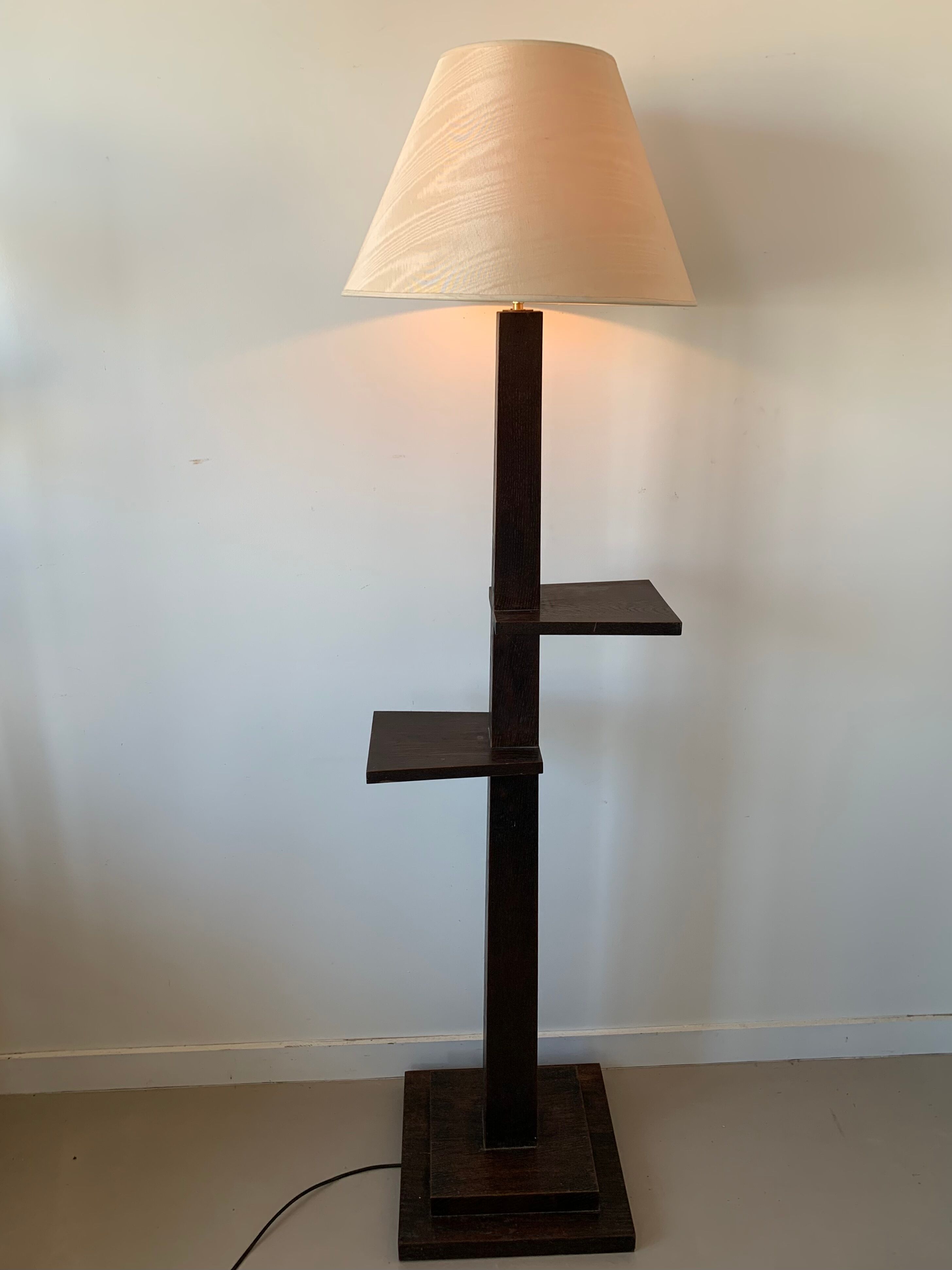 Wooden floor lamp 30s