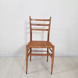 1950s vintage chair, hand-woven chiavarina