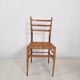 1950s vintage chair, hand-woven chiavarina