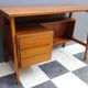 Scandinavian style wood desk 1960s